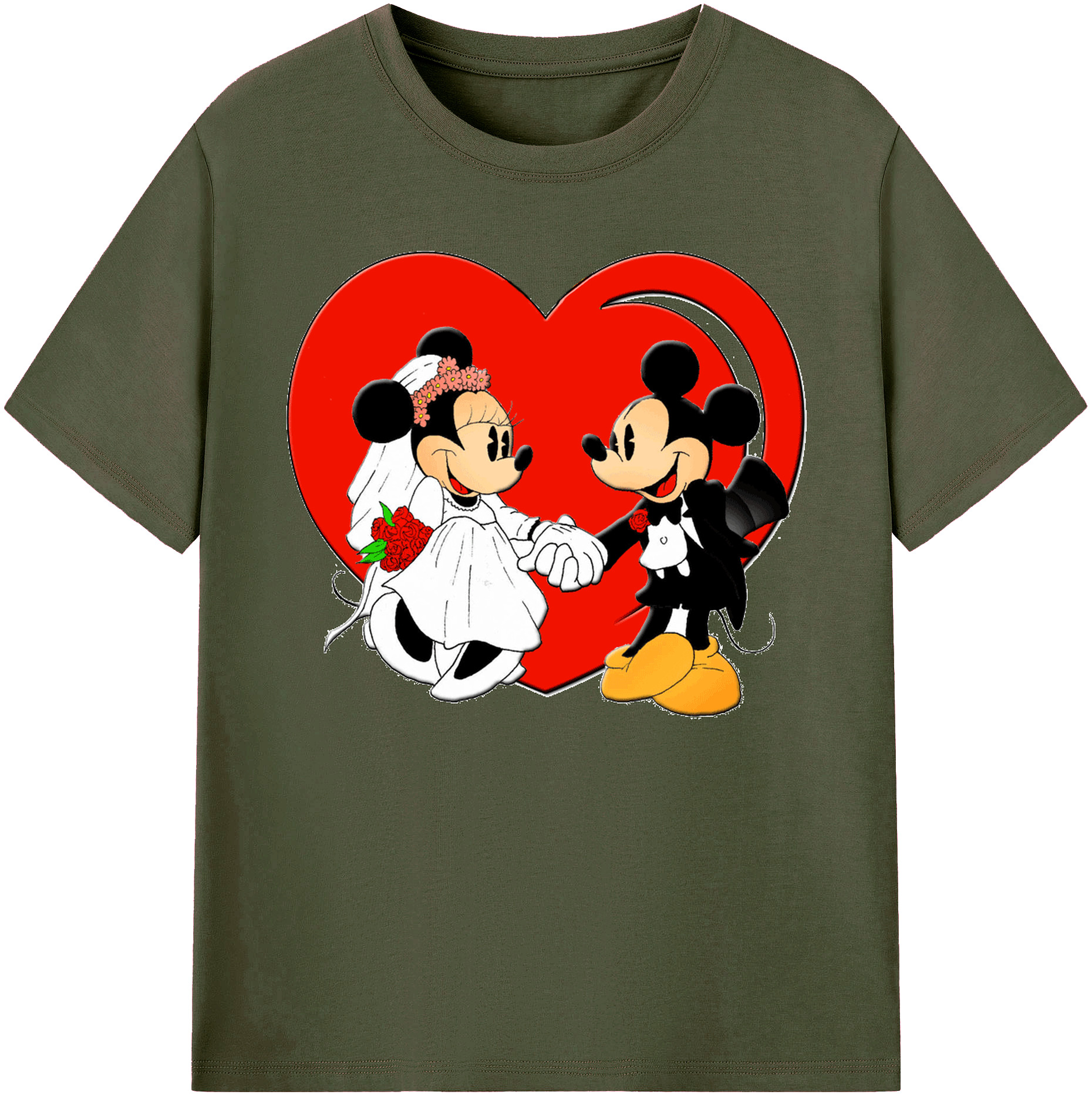 ミッキーマウス Mickey Mouse 綿100％ メンズ半袖Tシャツ｜肌触りやわらか＆通気性